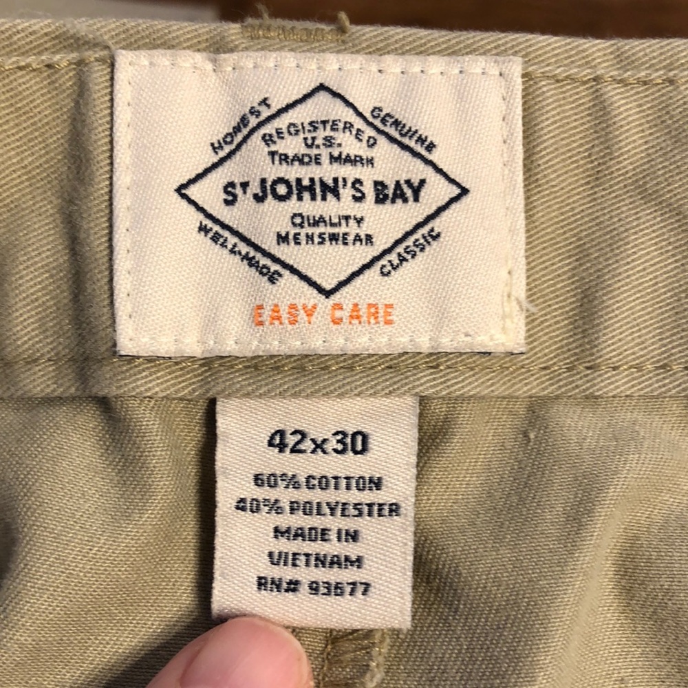 St. John’s Bay Casual dress paints Khaki size 42X30